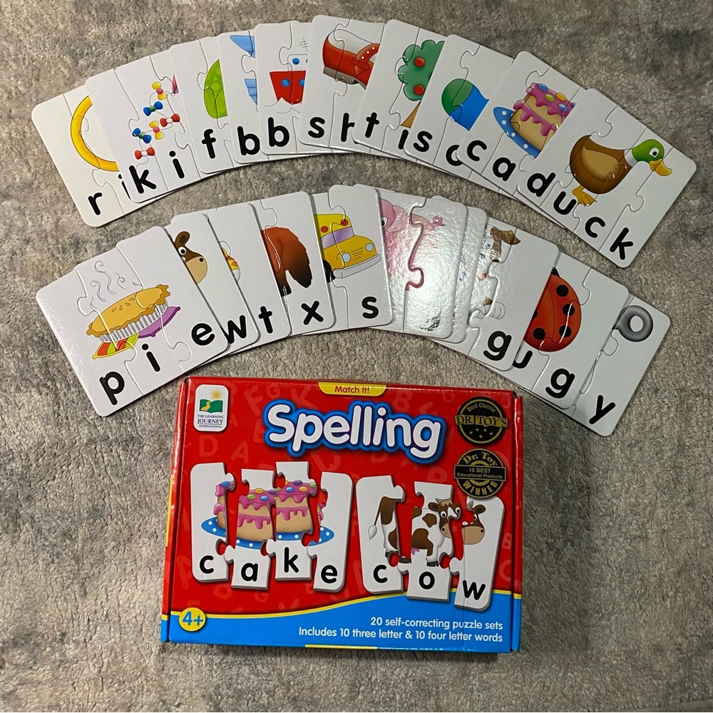 The Learning Journey Spelling Self Correcting Puzzle Sets Ages: 4+ 20 sets EUC